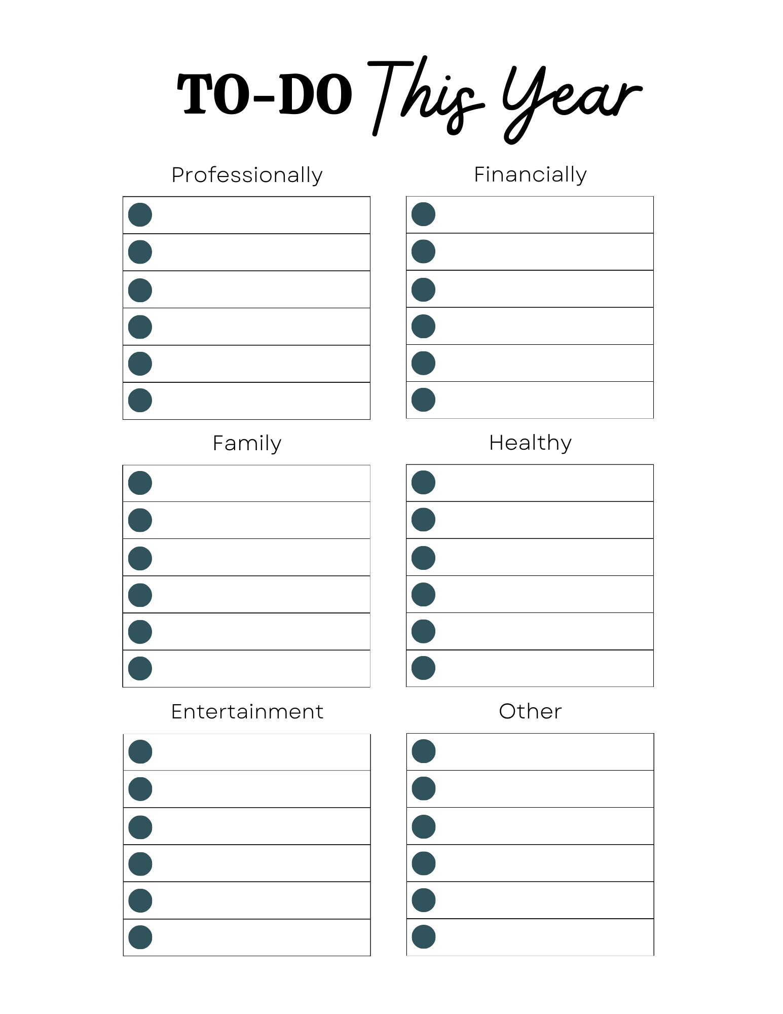 Daily ADHD Planner Printable PDF - Etsy
