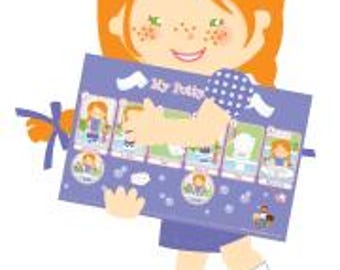 Potty Tots Illustrierte Potty Training Chart-SHANNON