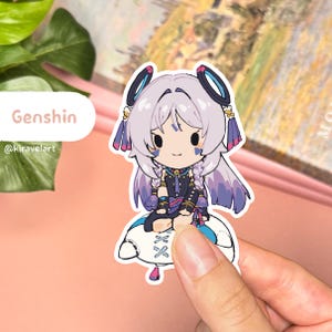 Autocollant Genshin mignon | Autocollant Citlali Autocollant Genshin Impact Autocollants mignons Autocollant imperméable à l'eau Autocollant Anime Kawaii Autocollants de jeu vidéo