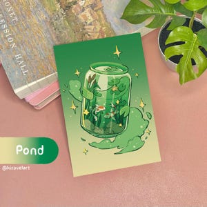 Pond Aesthetic Art Print | Decor Wall Art Print Decor Koi Print Soda Can Print Small Room Wall Art Prints Poster Handmade Art