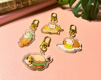 Acrylic Keychain | Cute Cat Keychain Cute Keychain Kawaii Gift for Cat Lover Unique Bag Charm Cat Merch Bag Accessories Cat Kitty