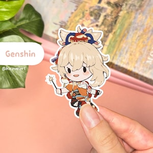 Pegatinas lindas de Genshin / Pegatinas de Yoimiya Pegatinas de Genshin Impact Pegatinas lindas Pegatinas impermeables Pegatinas holográficas Pegatinas de videojuegos Anime