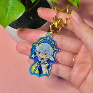 Love and Deepspace Sylus Keychain With Transparent Eyes