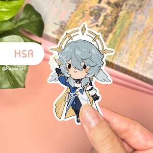 HSR Aufkleber | Sonntag Aufkleber Honkai Sternschiene Aufkleber Niedliche Aufkleber Wasserdichter Aufkleber Holographisches Spiel Aufkleber Anime Nette Klinge HSR