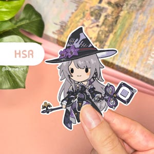 HSR Aufkleber | The Herta Sticker Honkai Star Sticker Niedliche Sticker Wasserdichter Aufkleber Holographischer Spielsticker Anime Cute HSR