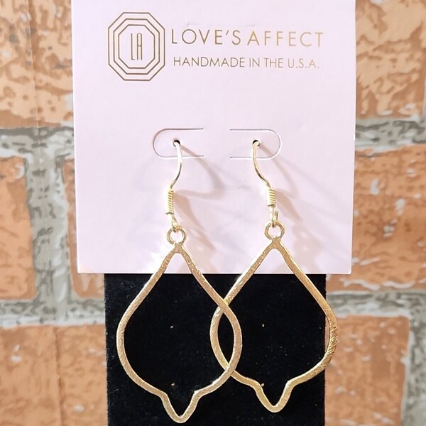 Love's Affect LA Jewelry The Estelle Set Of Earrings Gold Tone Teardrop