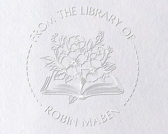 Personalized Book Embosser,Book Embosser,Custom Book Embosser,Book lover Gift,Paper Embosser