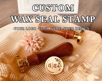 Personalise Wax Stamp,Custom Stamp,Custom Wax Seal Stamp Kit,Custom Wedding Wax Seal,Custom Stamp,Wedding Seal,Wax Seal Kit