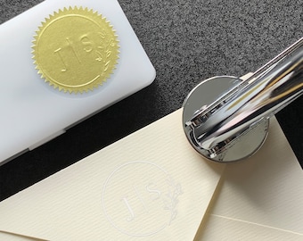 Personalized Embosser Stamp, Wedding Embosser,Address Stamp,Custom Embosser Stamp,Embossing Stamp,Wedding Embosser With Initials