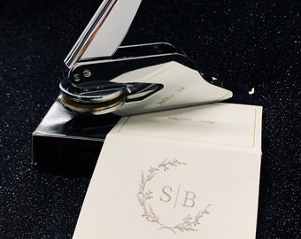 Timbro per goffratura personalizzato, Timbro per goffratura per matrimonio personalizzato, Timbro per goffratura per libri personalizzato, Timbro per goffratura su carta, Timbro per goffratura personalizzato,