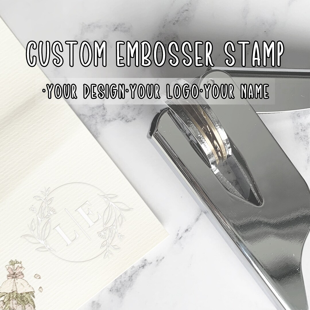 Personalized Wedding Embosser Stamps, Custom Embossers, Wedding