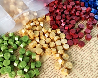 50 couleurs de granulés de cire à cacheter/50 pièces petits sacs de granulés de cire à cacheter/perles de cire à cacheter/perles de cire