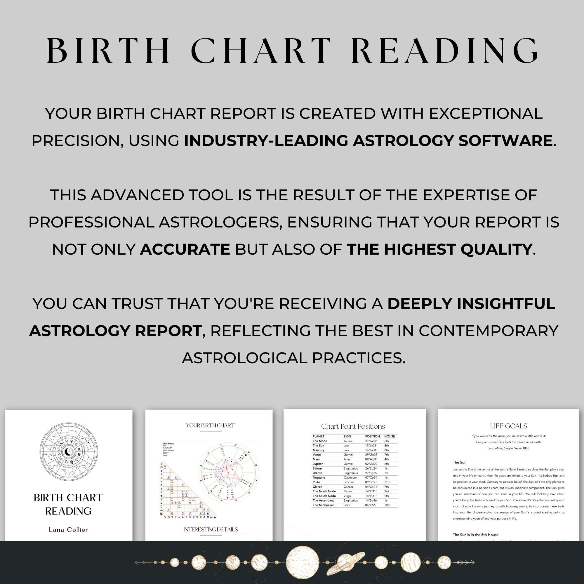 Astrology Reading Birth Chart Report | Natal Chart Reading | 100% ...