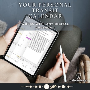 Personal Astrology Calendar for 1 Year | Personal Astrology Transits | Custom Transit Calendar | 12 Months Astrology Forecast
