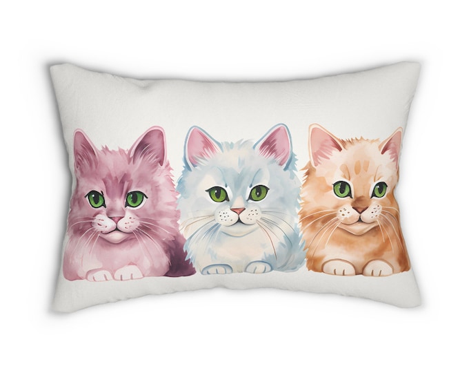Creative Kitten Patch Pillow