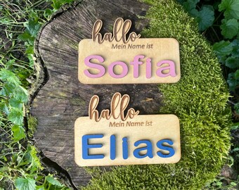 Panneau de naissance en bois / Décoration de chambre d'enfant individuelle / Panneau de nom de chambre d'enfant / Naissance / Cadeau