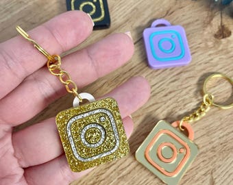 Porte-clés NFC personnalisé | Outil de carte de visite numérique | Lien Instagram | Tag réseaux sociaux | Scannez-moi | Cadeau pour créateurs