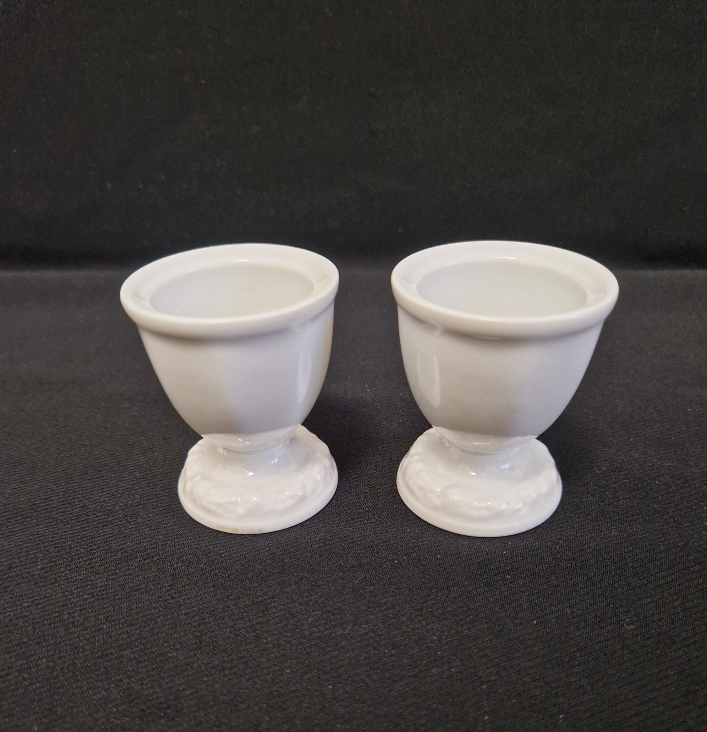 Rosenthal Maria Weiß, 2 Eierbecher , alte Markung