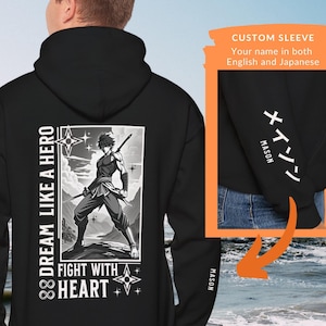 Custom Anime Hoodie Etsy