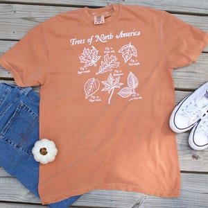 Fall Leaves Vintage Botanical Illustration T-shirt | Autumn Tree Leaf Tshirt | Halloween Thanksgiving Shirt | Nature Lover Cottagecore Gift