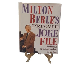 Milton Berle’s Private Joke File Couverture rigide Dust Jacket 1989 Blagues de A à Z