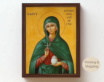 Mary Magdalene Art Print: Catholic Christian Wall Decor