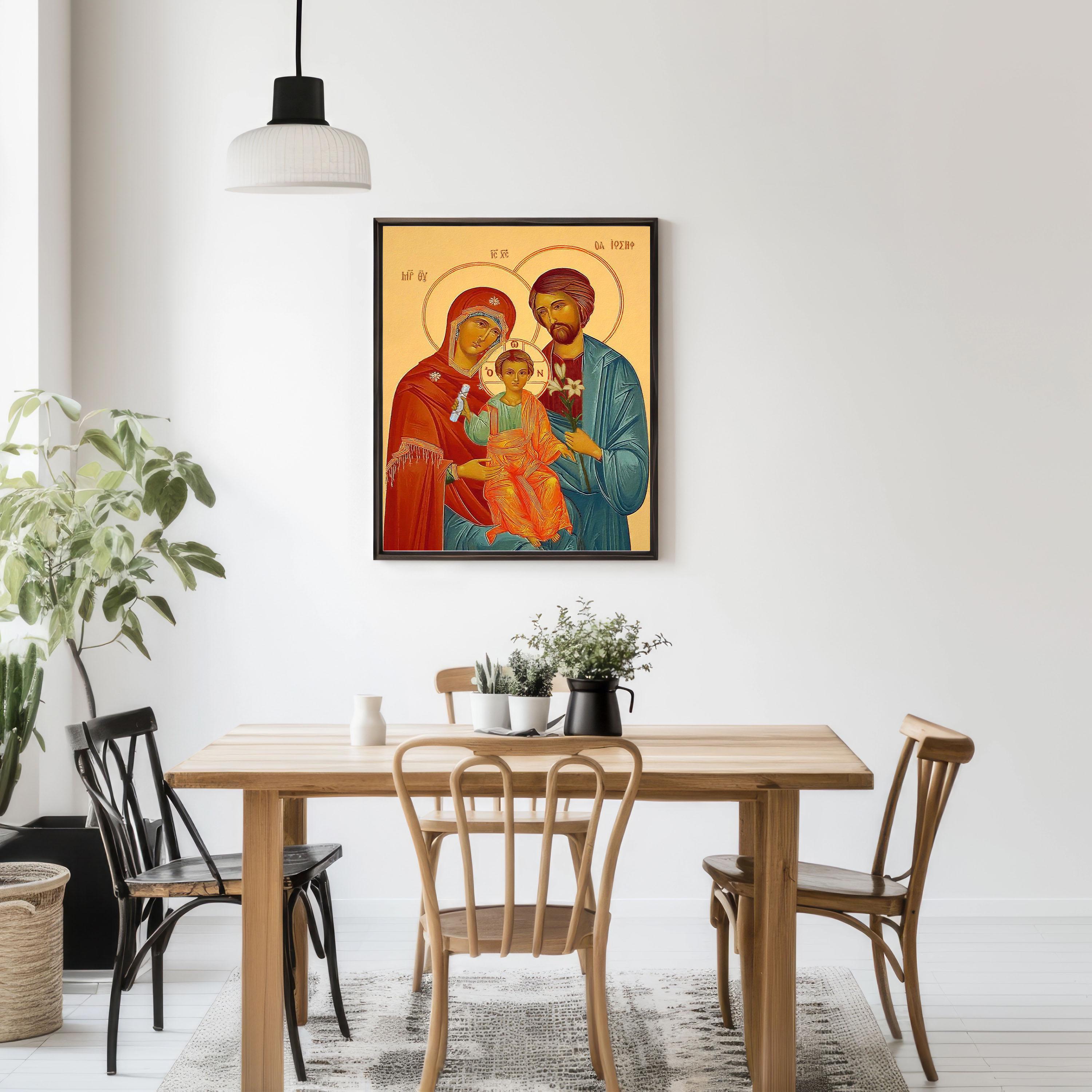 Holy Family Art Print: Catholic Home Decor, Biblical Gift - Etsy