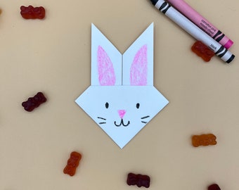 Easy Digital Origami Bunny Template - PDF