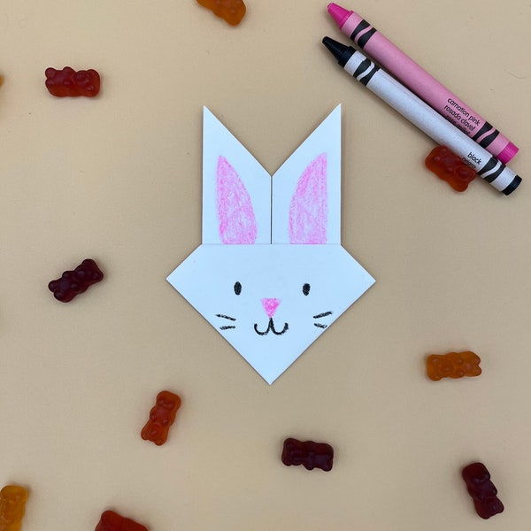 Easy Digital Origami Bunny Template - PDF