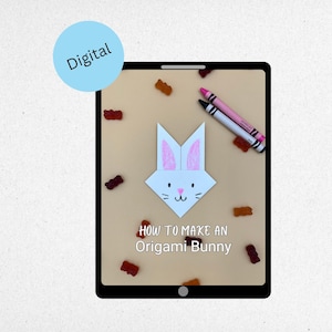 Origami Bunny Template - Digital PDF