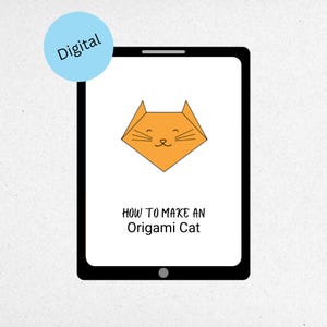 Origami Cat Template - Digital Pdf