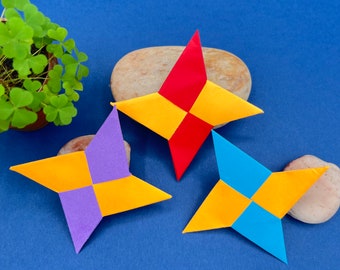 Origami 4 Point Ninja Star Craft Kit