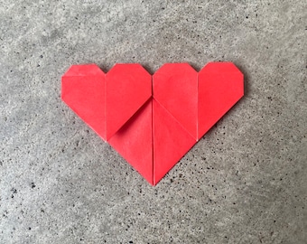 Origami Heart Bookmark - Digital Download Pdf