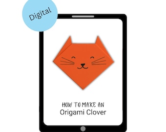 Origami Cat Template - Digital Pdf