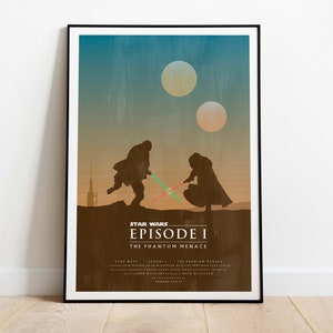 STAR WARS Phantom Menace-affisch (digital nedladdning)