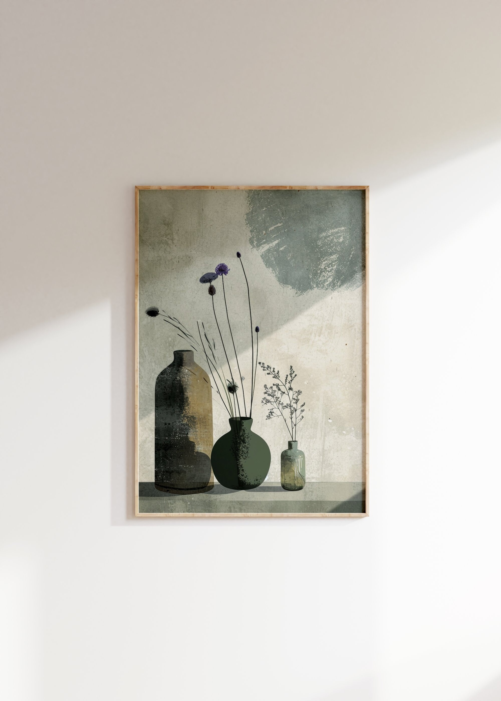 Japandi Neutral Scandinavian Wall Art, Wabi Sabi Art Print, Minimalist ...