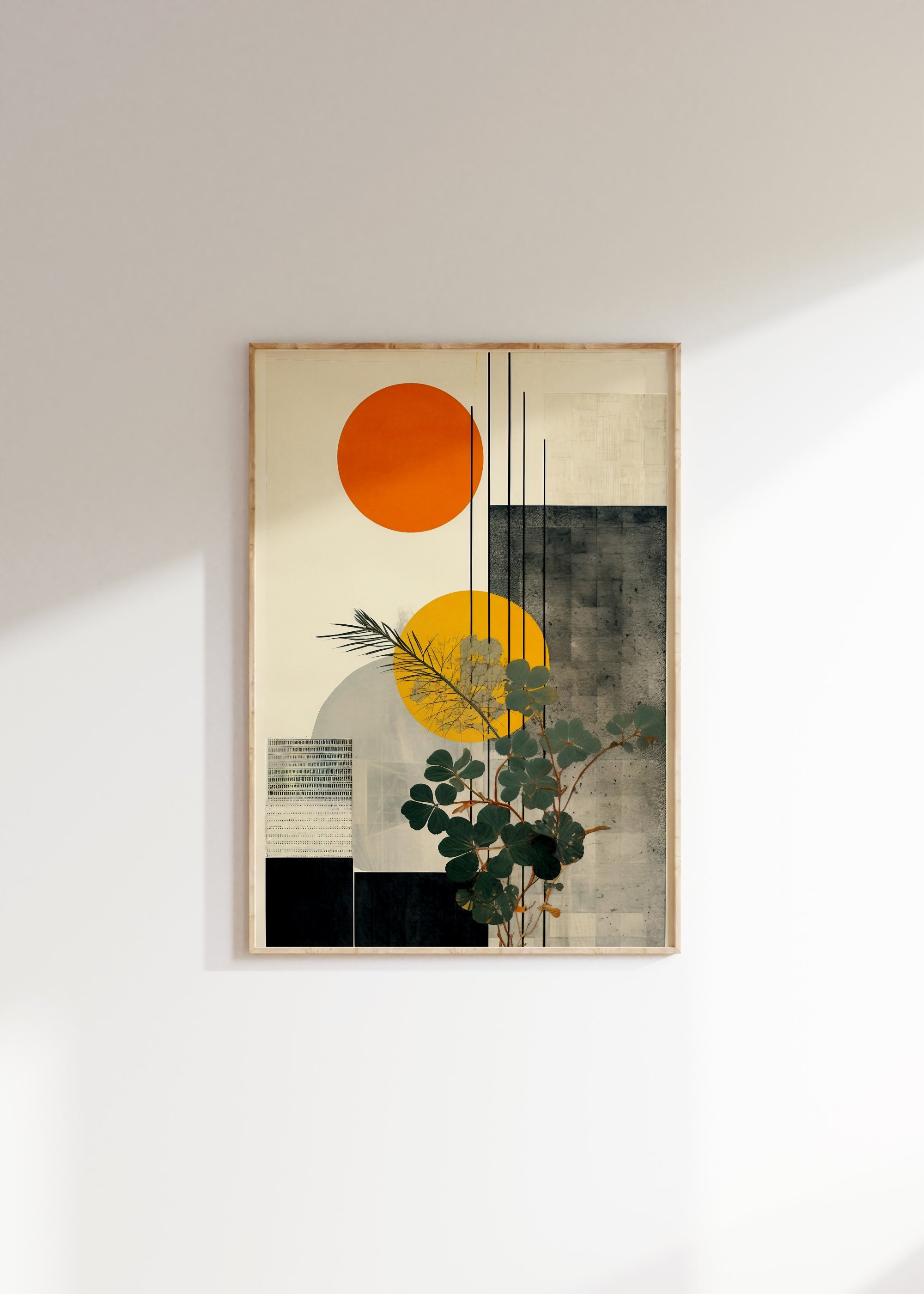 Wandbild Weiß & Gold – 74x147cm, Abstrakte Moderne Kunst, Neutrale Wanddekoration Für Wohnzimmer, Küche, Esszimmer