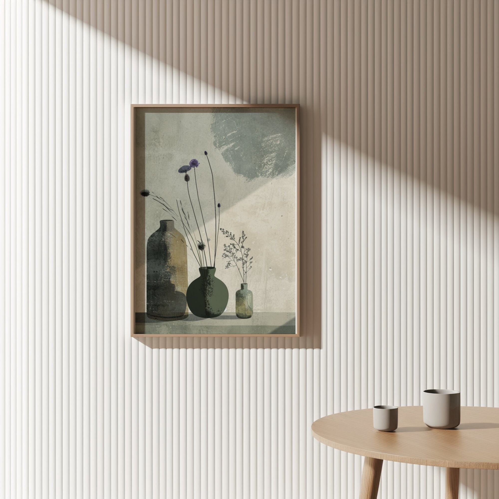 Japandi Neutral Scandinavian Wall Art, Wabi Sabi Art Print, Minimalist ...