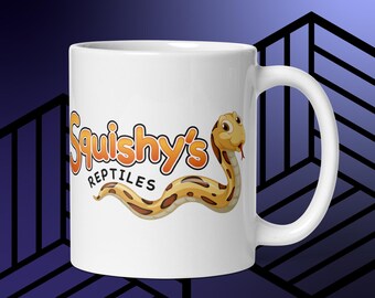 Taza blanca brillante