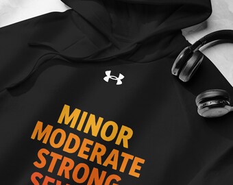 Geomagnetic Storm Scale Space Weather Watch x Under Armour® hoodie | Northern Lights gift, Science gift, Aurora Borealis gift