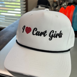 I Love Cart Girls Golf Hat