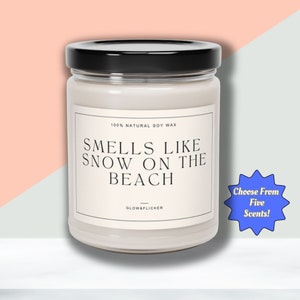 Taylor Fan Lana Candle Bestie Gift Funny Candle Swift Gift Housewarming Gift Aesthetic Candle Snow on the Beach