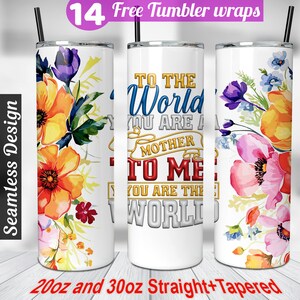 Mom tumbler trendy Mother&#39;s Day Floral 30oz 20 oz Tumbler wrap png Sublimation Designs Mothers Day Tumbler Mothers Tumbler Png Mom Floral