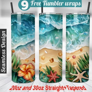 20 oz tumbler sublimation designs Beach tumbler wrap beach sublimation design Ocean tumbler wrap best seller tumbler wrap