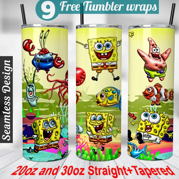 Cartoon character inflated tumbler wrap Trendy Inflate Design Png 30oz  20 oz Tumbler Wrap Sublimation Designs best selling tumbler wraps