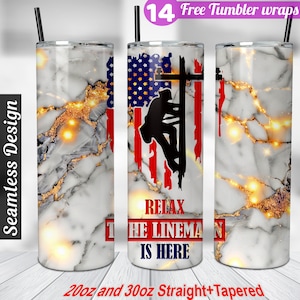 Lineman tumbler wrap 20 oz tumbler sublimation designs Electric Lineman gifts trending tumbler wraps best seller tumbler wrap