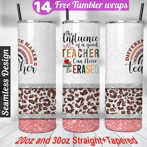 Teacher appreciation tumbler wrap Teacher tumbler wrap png 20 oz tumbler sublimation designs teacher sublimation designs
