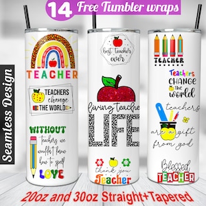 Teacher appreciation tumbler wrap Teacher tumbler wrap png 20 oz tumbler sublimation designs teacher sublimation designs teacher gifts