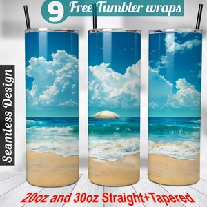 Beach tumbler wrap 20 oz tumbler sublimation designs beach sublimation design Ocean tumbler wrap best seller tumbler wrap