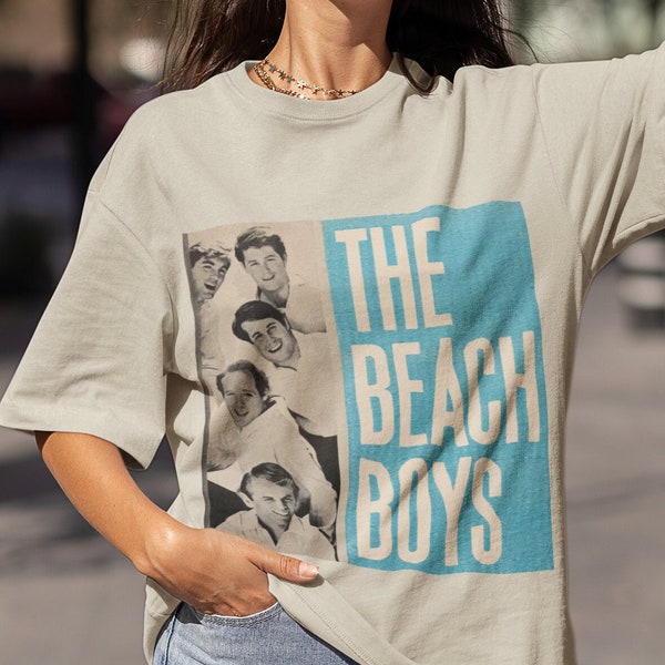 T-shirt unisexe pour garçons de plage - chemise vintage du groupe de la tournée 1985, chemise de concert, t-shirt Beach Boys des années 80, chemise de surfeur vintage, cadeau de groupe de musique vintage,